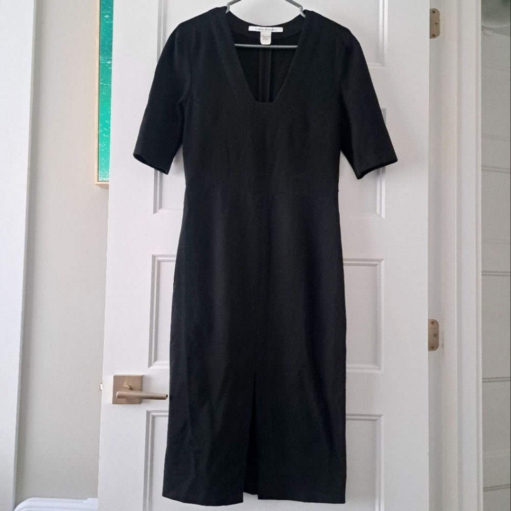 Diane von Furstenberg Black Midi Dress